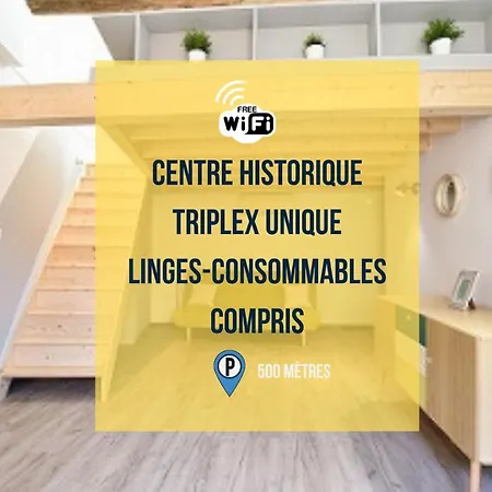 Succes - Tres Beau Duplex- Coeur D'arles- Climatisation 阿爾勒